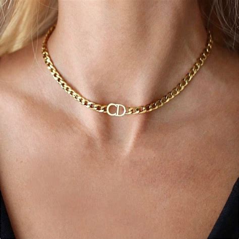 Petit CD Choker Necklace Gold